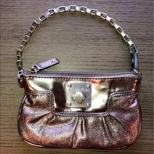 Sale! Silver/Bronze CALVIN KLEIN Wristlet